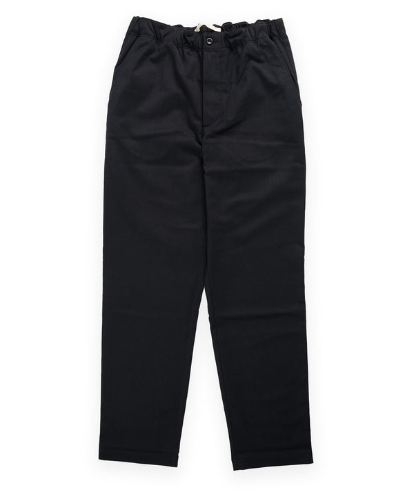 Norse Projects Ezra Relaxed Cotton Wool Twill Trouser - Black