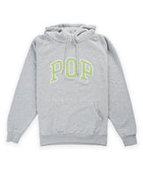 POP Trading Company Arch Hooded Sweat - Light Grey Heather