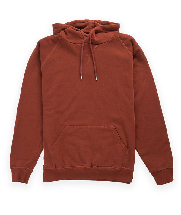 POP Trading Company Logo Hooded Sweat - Fired Brick/Mesa Rose