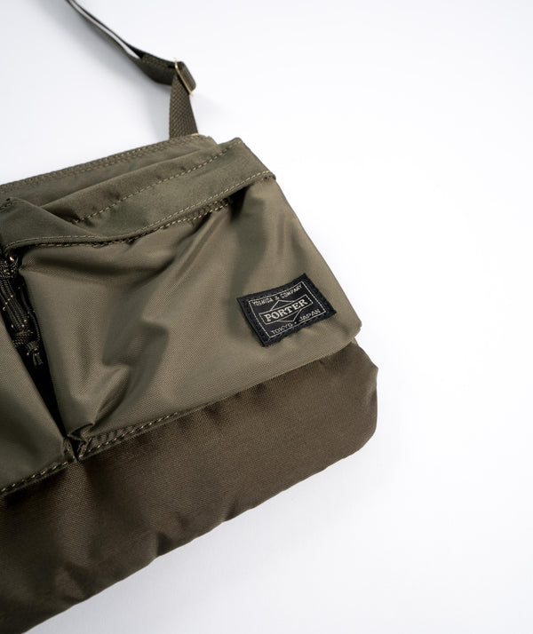 Porter Yoshida Force Shoulder Bag - Olive Drab