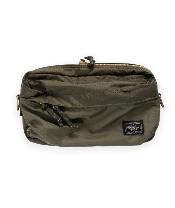 Porter Yoshida Force 2Way Waist Bag - Olive Drab