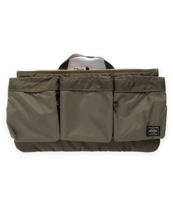 Porter Yoshida Force Waist Bag - Olive Drab