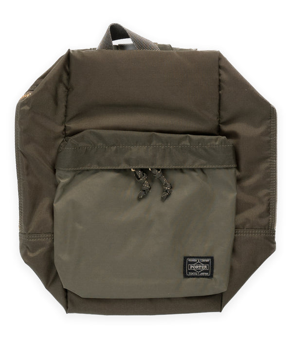 Porter Yoshida Force Sling Shoulder Bag - Olive Drab