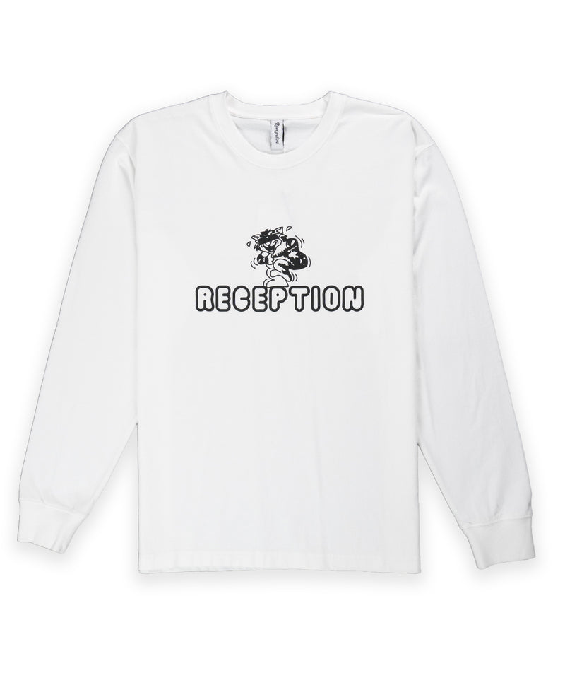 Reception LS Cool Cat Tee - White