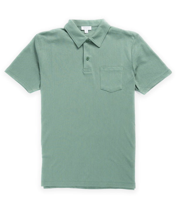Sunspel Riviera Polo Shirt - Thyme