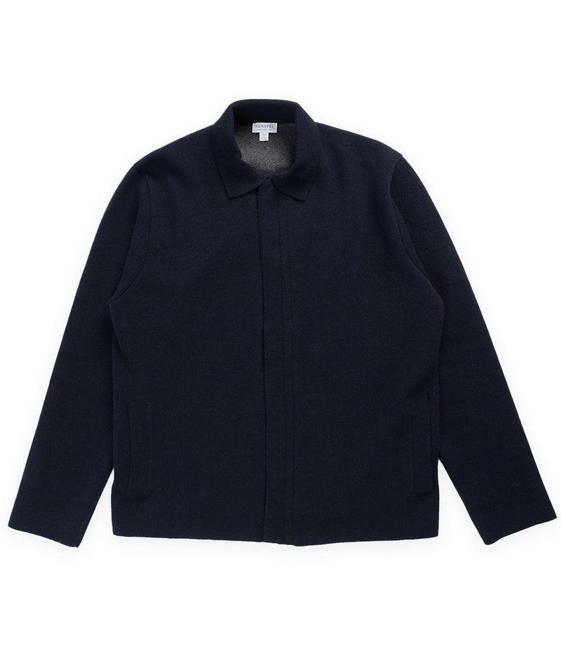 Sunspel Double Face Jacket - Navy