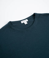 Sunspel Merino Crew Neck Jumper - Navy