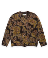 Universal Works Flower Fleece Cardigan - Brown