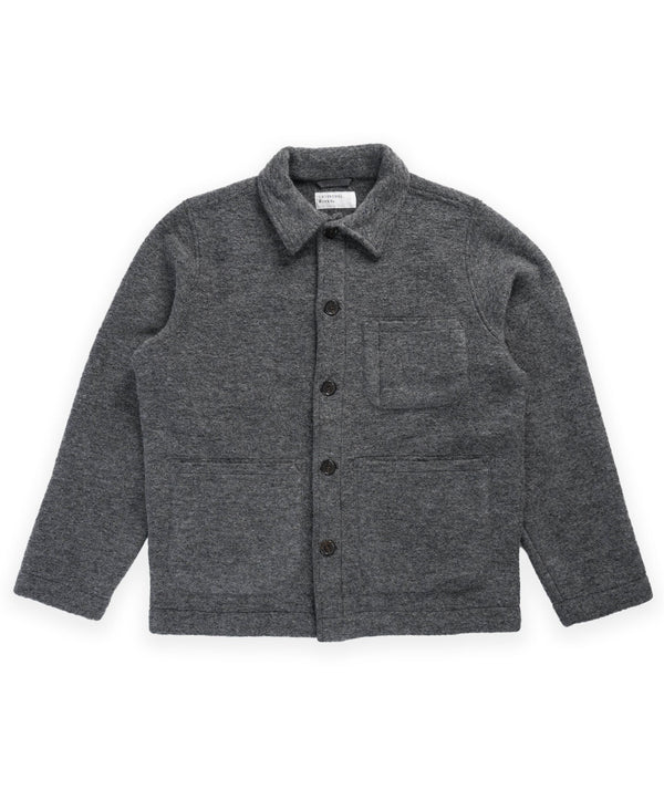 Universal Works Wool Fleece Field Jacket - Grey Marl