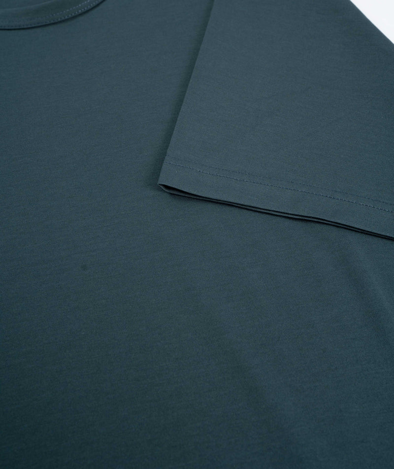 Sunspel Short Sleeve Crew Neck T-Shirt - Peacock