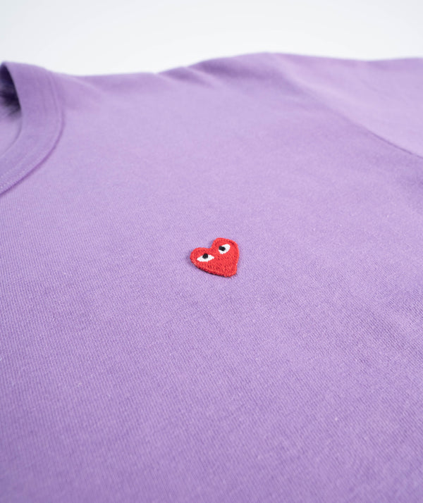 CDG Play Small Heart T-Shirt - Lilac