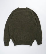 YMC Suedehead Crew Neck Knit - Dark Green