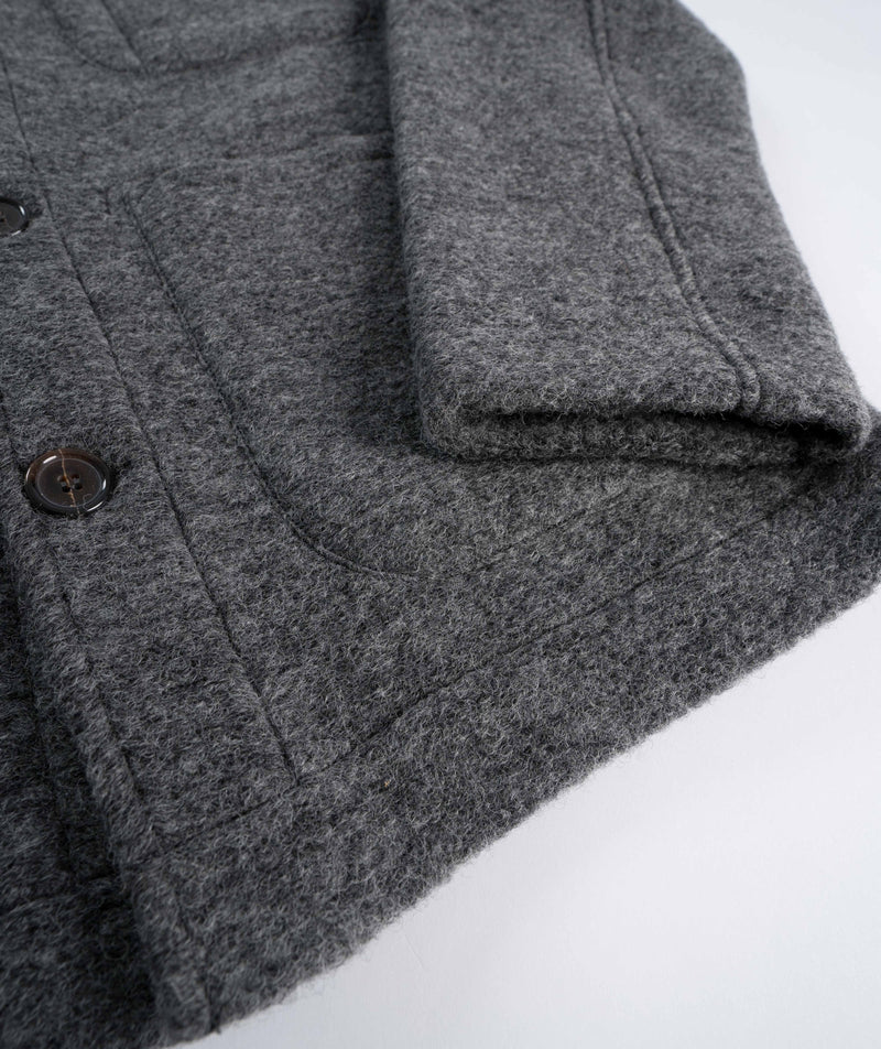 Universal Works Wool Fleece Field Jacket - Grey Marl