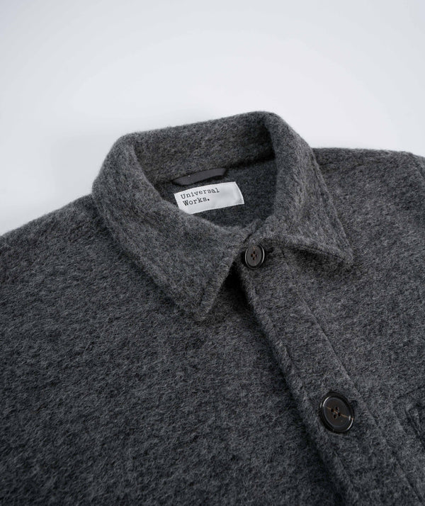 Universal Works Wool Fleece Field Jacket - Grey Marl
