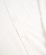 Sunspel Brushed Cotton Flannel Shirt - Ecru