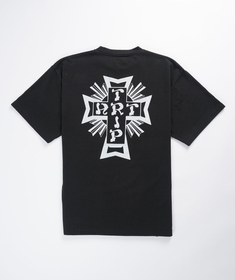 Aries Vintage Lords of Art Trip SS Tee -  Black