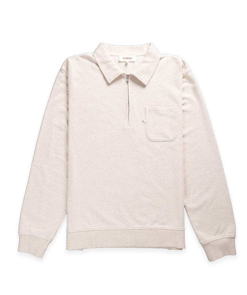 YMC Sugden Sweatshirt - Ecru Marl