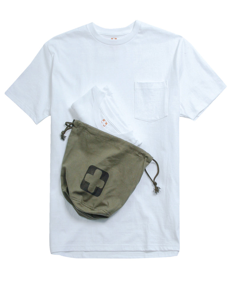 Beams Plus - 2 Pack Pocket Tee - White