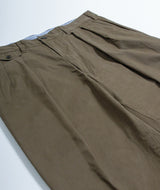 Beams - 2 Pleats Twill Trouser - Olive