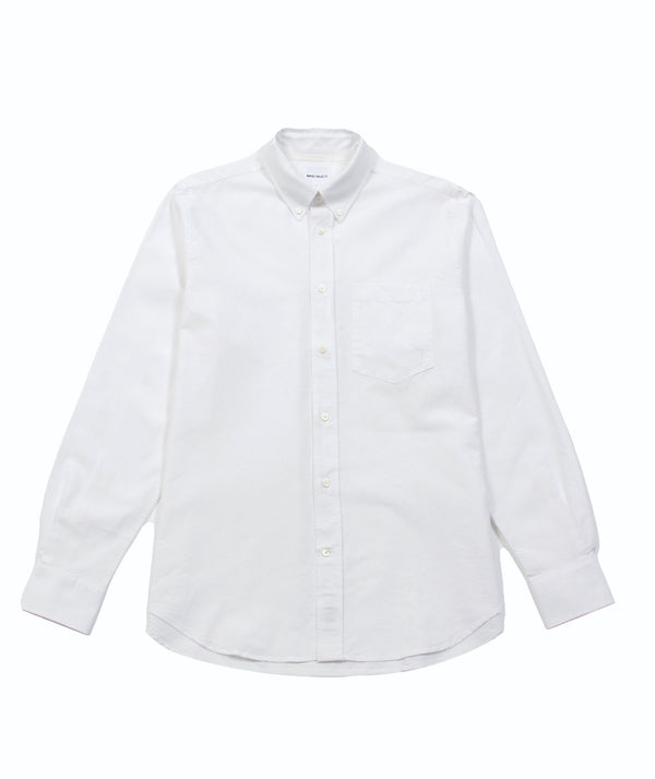 Norse Projects- Algot Oxford Monogram Shirt - White