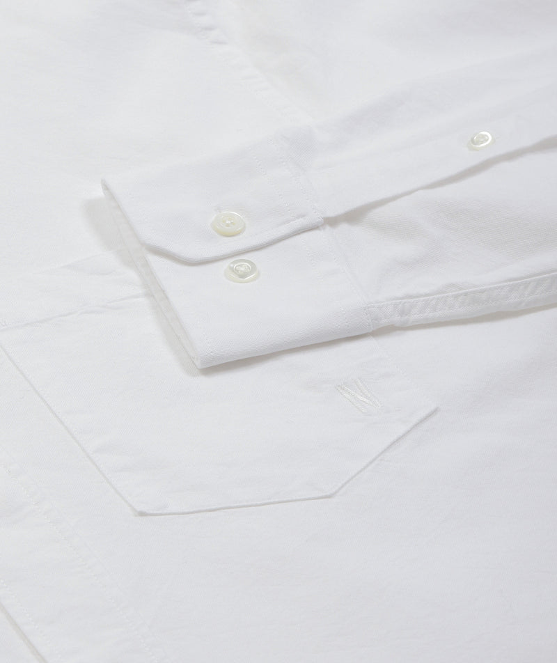 Norse Projects- Algot Oxford Monogram Shirt - White