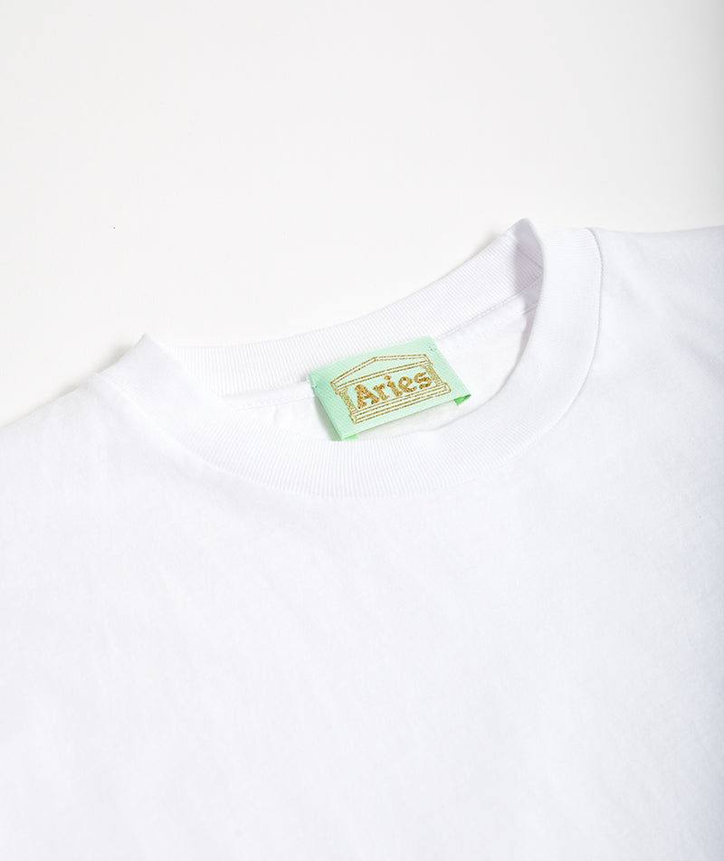 Aries Temple SS Tee - White