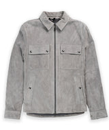 Belstaff Tour Suede Overshirt Granite - Grey