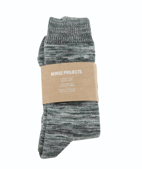 Norse Projects: Bjarki Blend Socks "Varsity Green"