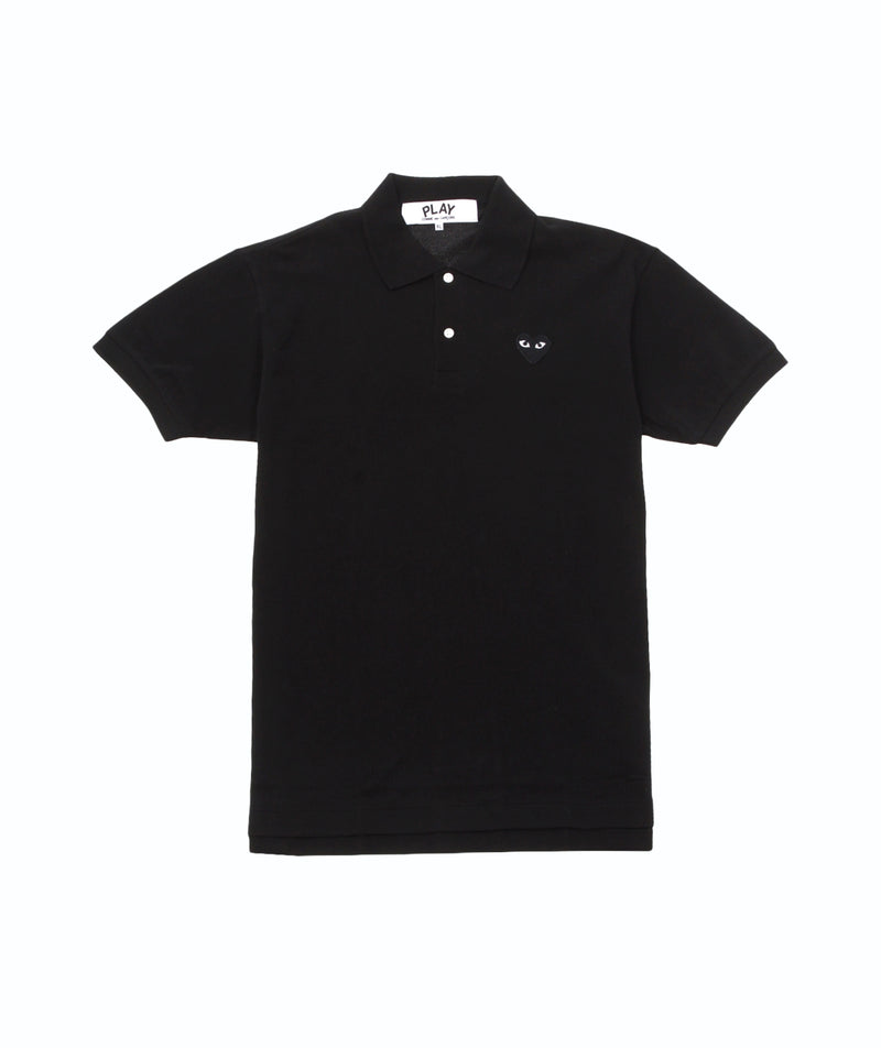 CDG Play - Black Heart Polo - Black