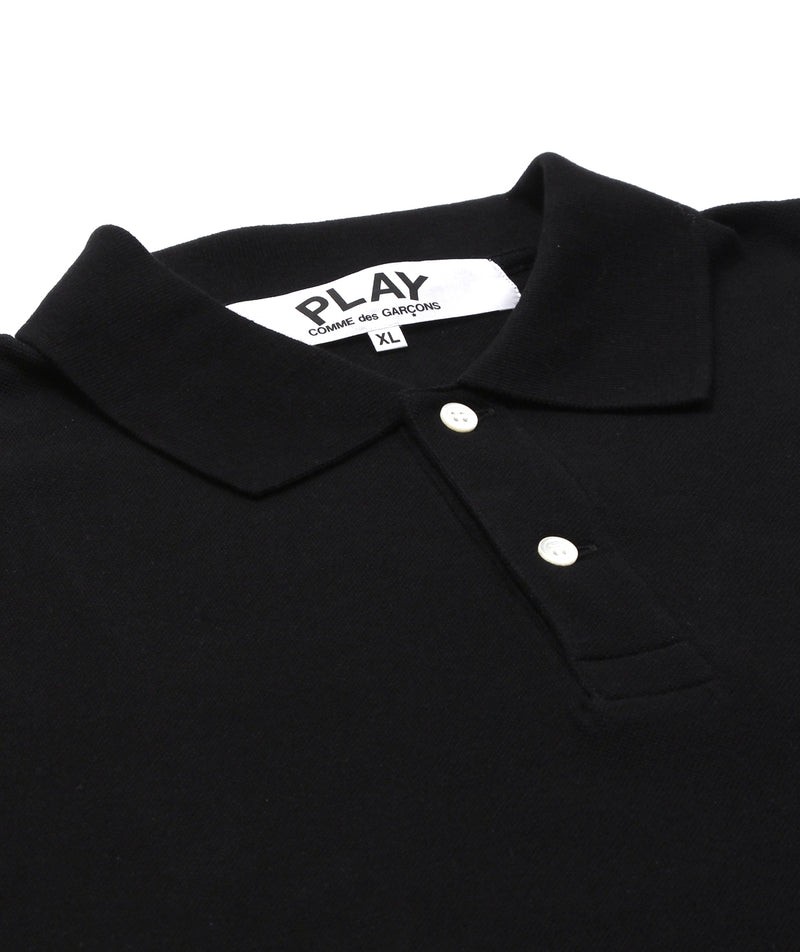 CDG Play - Black Heart Polo - Black