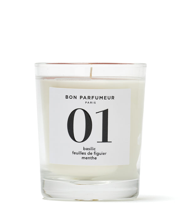 Bon Parfumeur: Candle 01 "Basil, Fig Leaves, Mint"