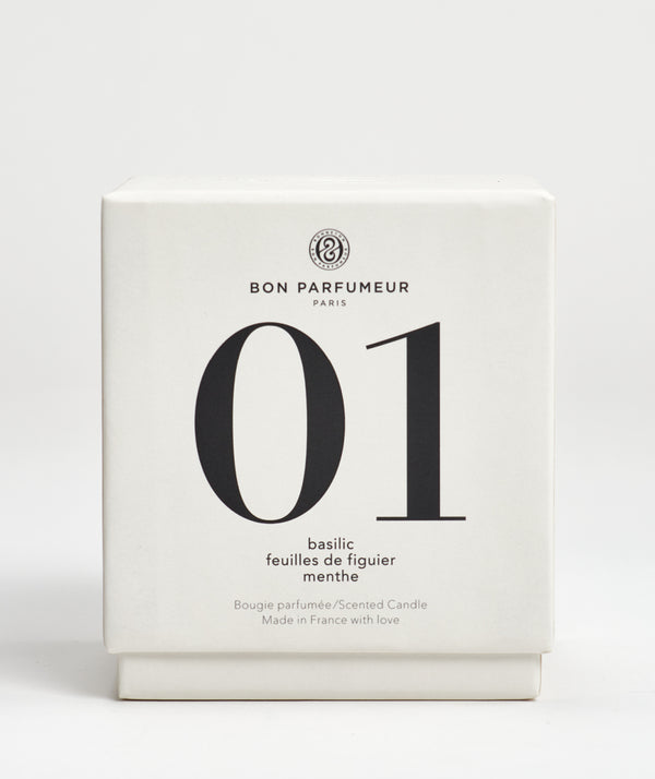 Bon Parfumeur: Candle 01 "Basil, Fig Leaves, Mint"