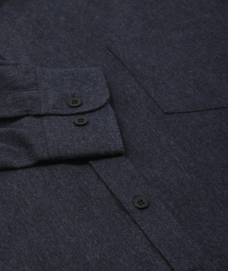 Sunspel - Button Down Shirt - Navy Melange