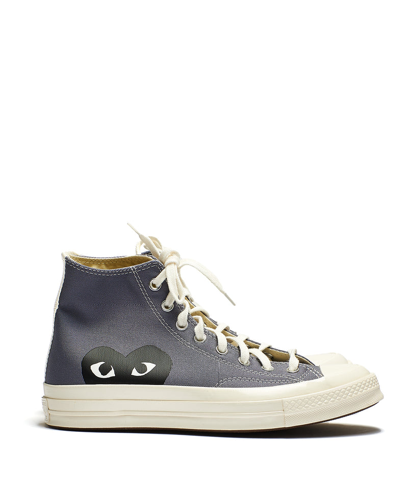 CDG Play X Converse Chuck Taylor Big Heart 70 High Grey Copperfield