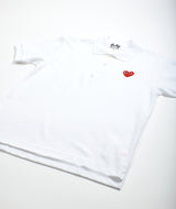 CDG: Short sleeve Polo "White"