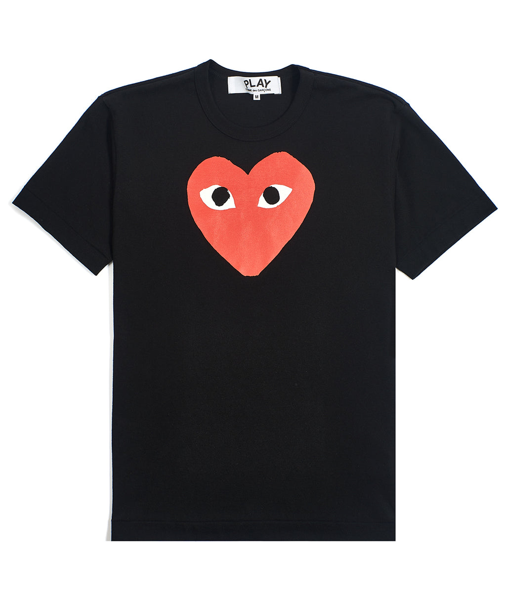 Cdg play sales black tee