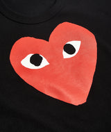 CDG Play: Big red heart T-Shirt "Black"