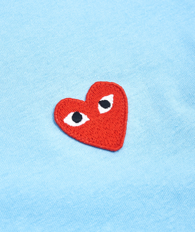 CDG Play Classic T Shirt Blue Copperfield