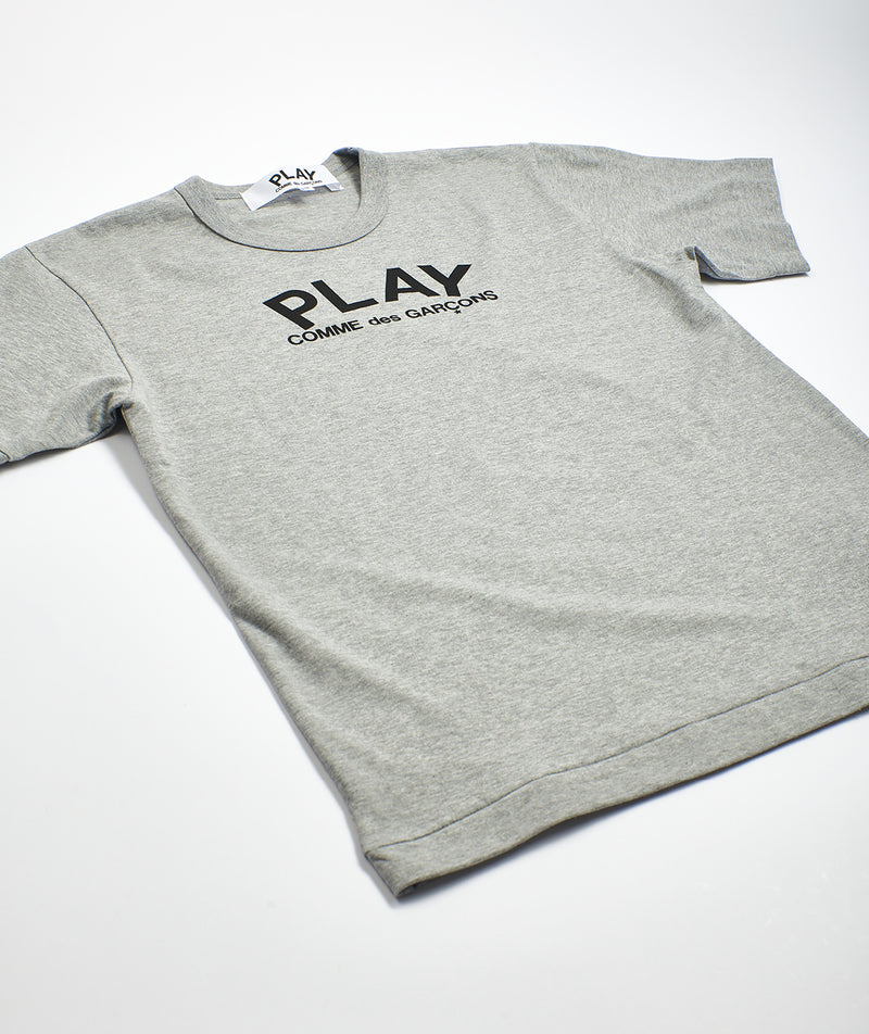CDG Play Play logo T Shirt Grey Copperfield