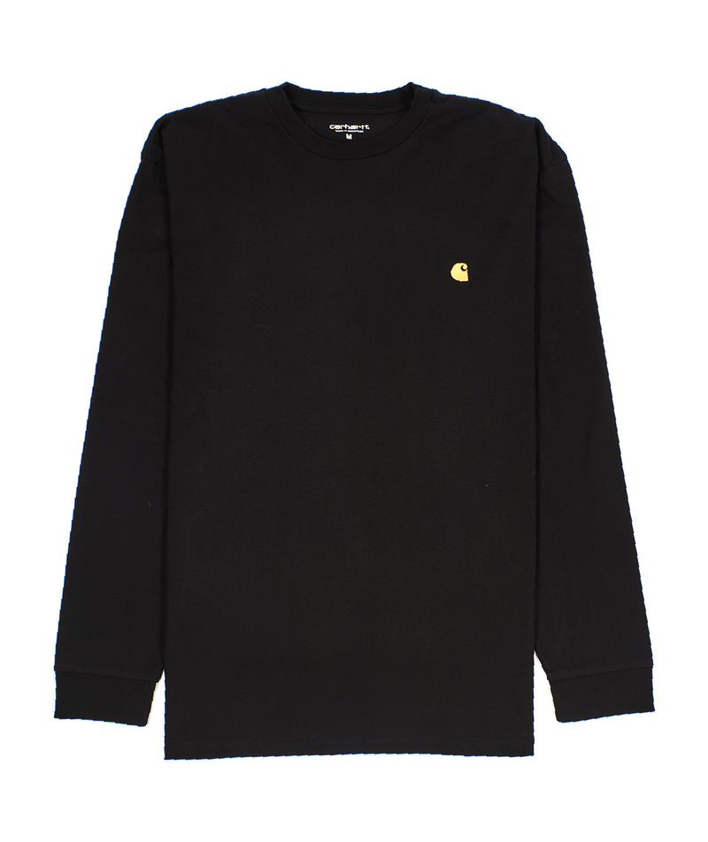 Carhartt: L/S Chase T-Shirt "Black/Gold"