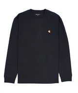 Carhartt: L/S Chase T-Shirt "Dark Navy/Gold"