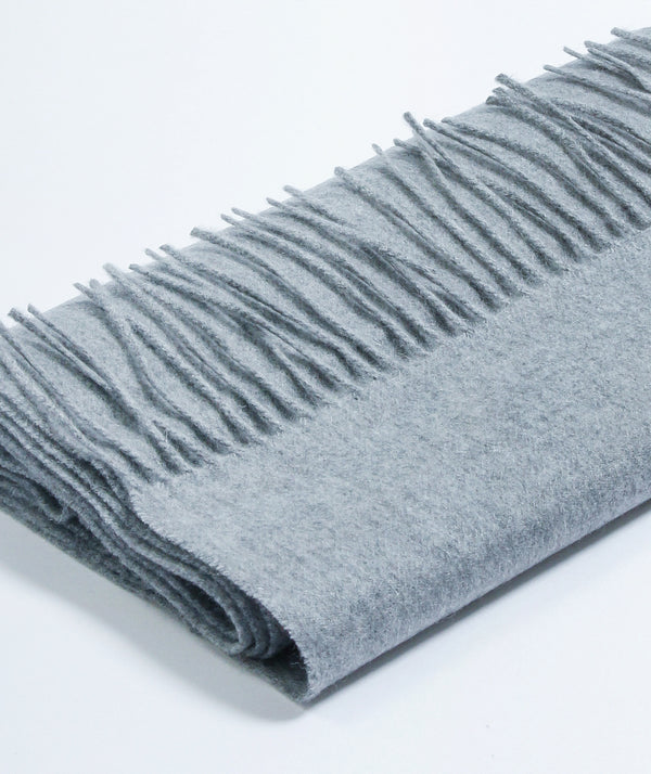 Beams - Cashmere Scarf Solid - Grey