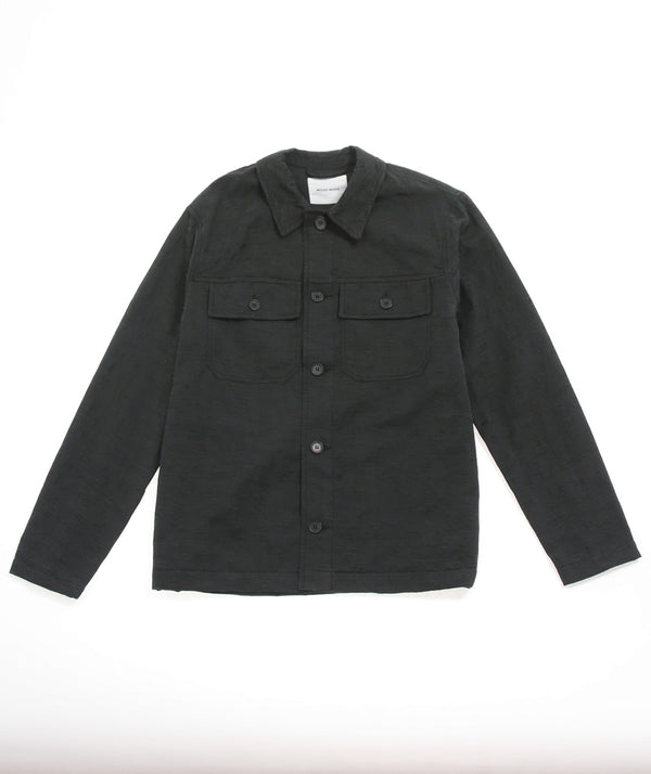 Wood Wood - Clint Jacquard Shirt - Dark Green