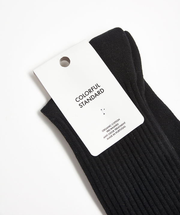 Colorful Standard - Organic Active Sock - Deep Black