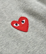 CDG Play: Heart Hooded Sweat "Grey"