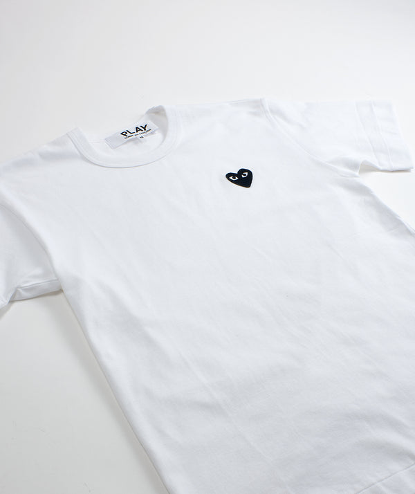 CDG Play: Black Heart T-Shirt "White"