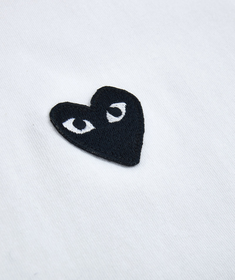 CDG Play: Black Heart T-Shirt "White"