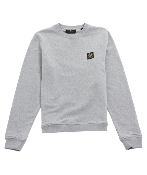 Belstaff - Crew Neck Sweatshirt - Grey Melange