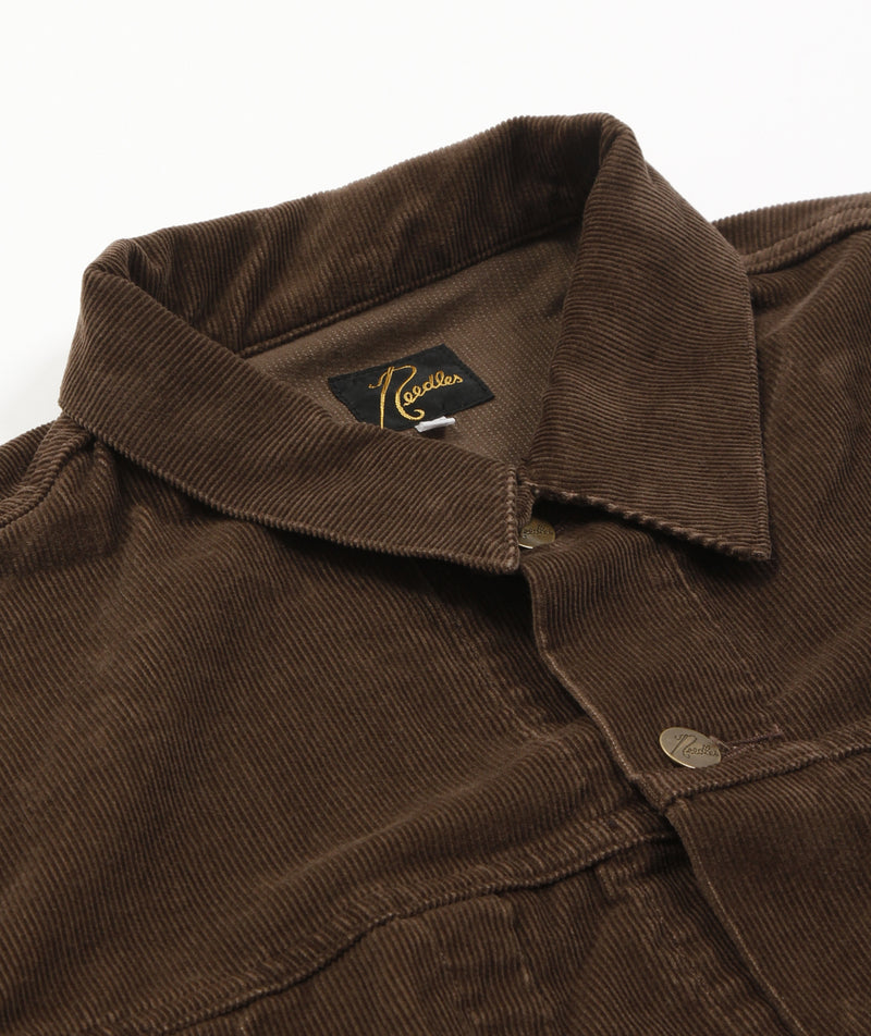 Needles - Darts Jean Jacket Corduroy - Brown