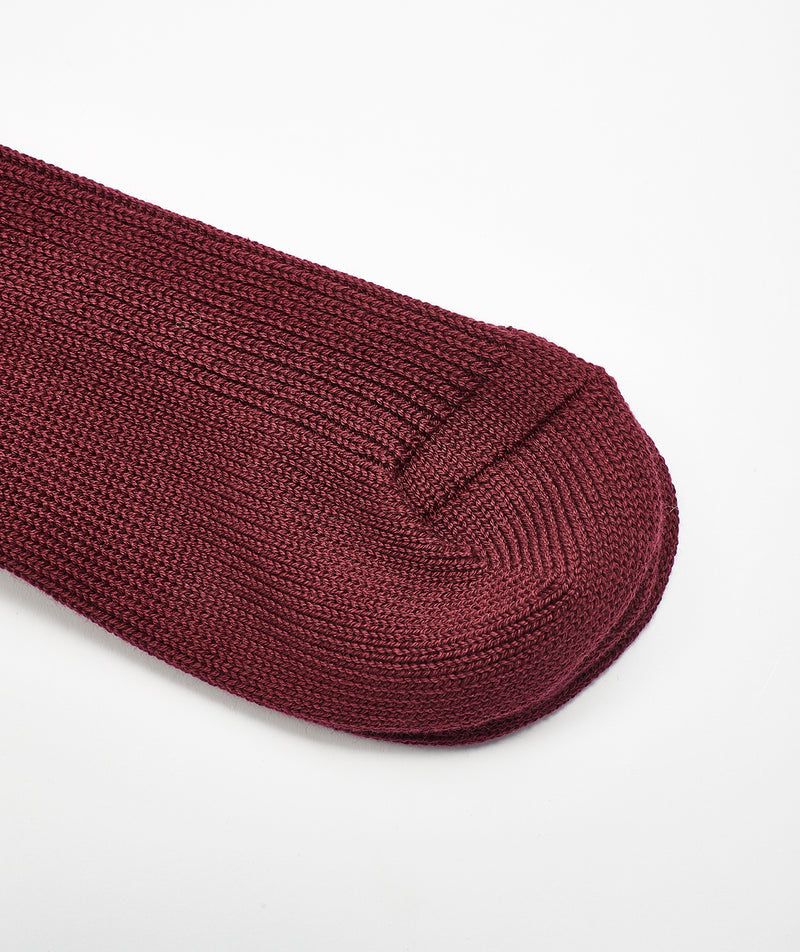 Decka: Mohair Boucle Socks "BURGUNDY"